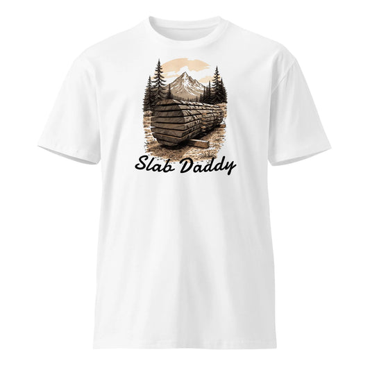 Slab Daddy – Premium Tee for Makers, Builders & Slab Lovers - T-Shirt in White