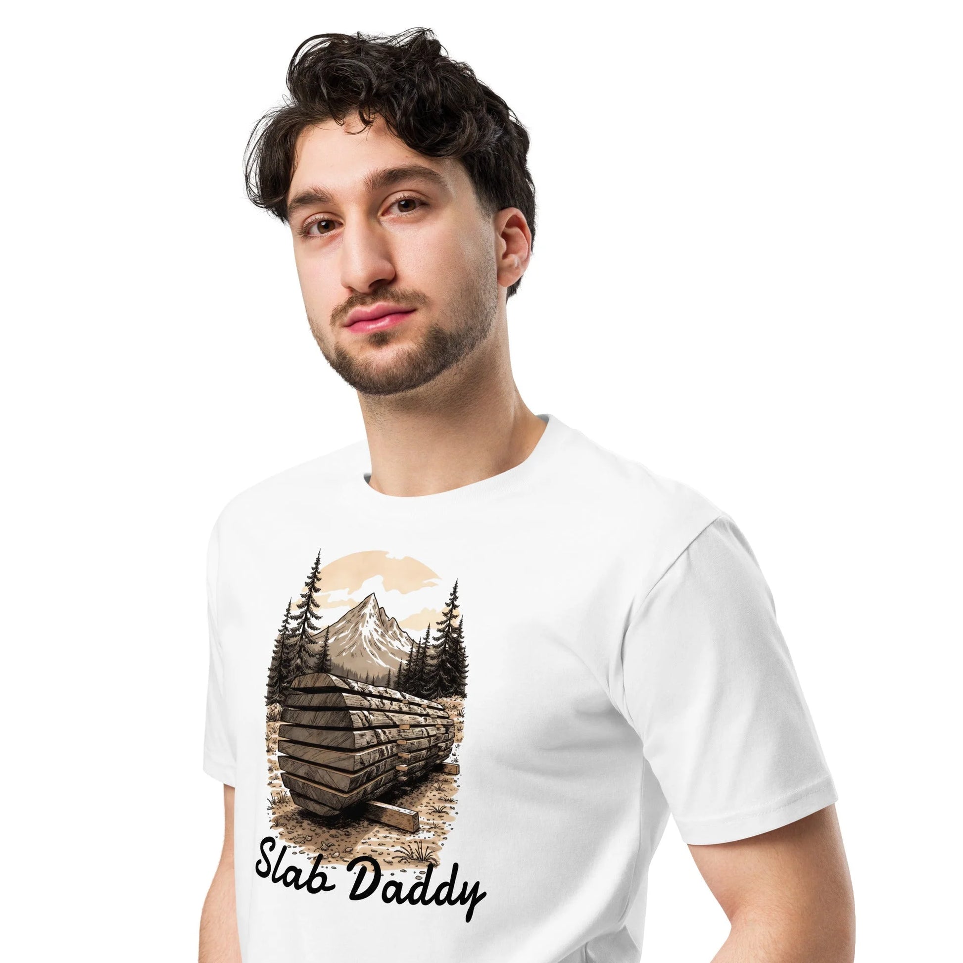 Slab Daddy – Premium Tee for Makers, Builders & Slab Lovers - T-Shirt in White