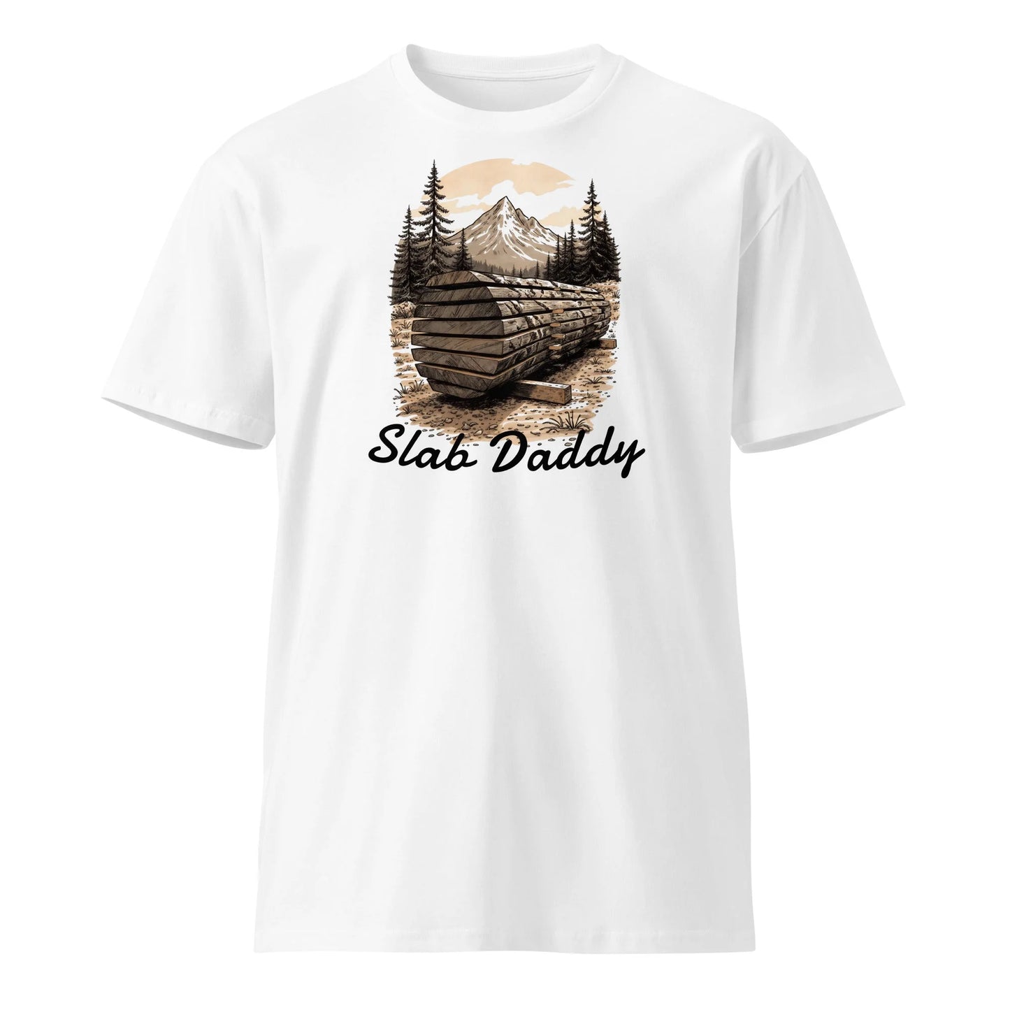 Slab Daddy – Premium Tee for Makers, Builders & Slab Lovers - T-Shirt in White